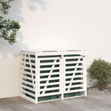 Vidaxl container storage double solid pine white
