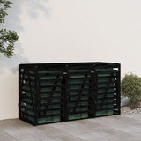 Vidaxl container storage triple solid pine black