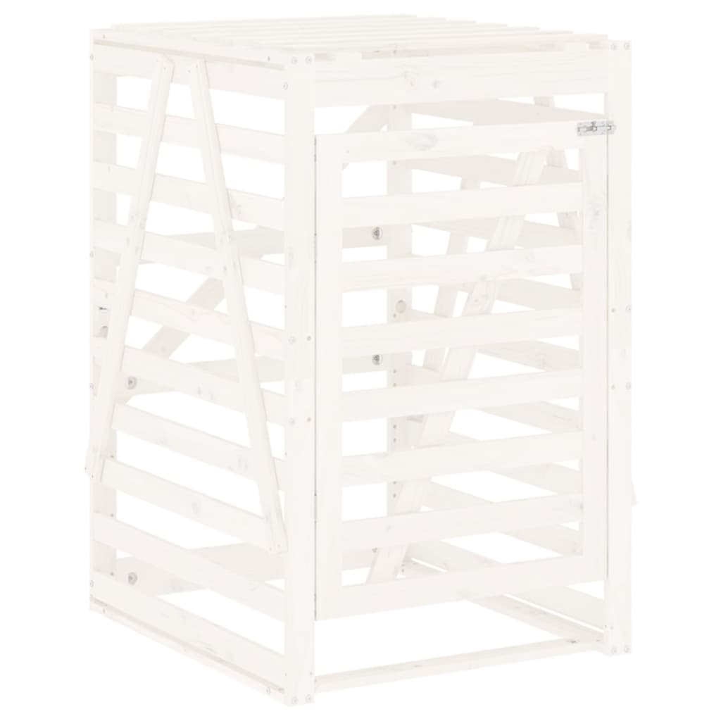 VIDAXL -Behälterspeicher 84x90x128,5 cm Festkiefer weiß weiß