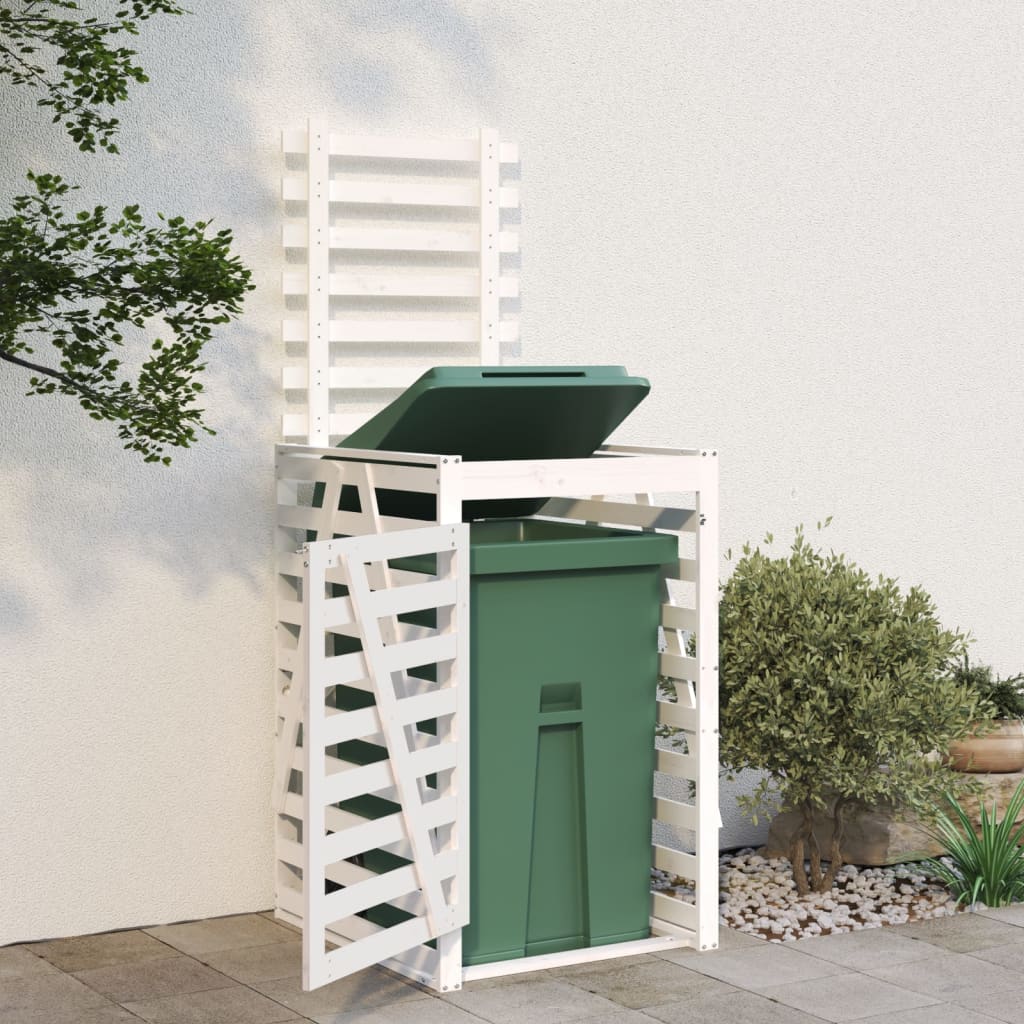 VIDAXL -Behälterspeicher 84x90x128,5 cm Festkiefer weiß weiß