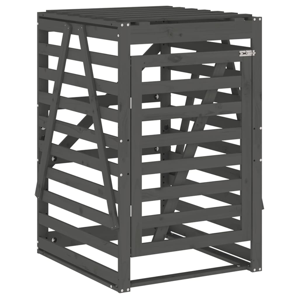 Vidaxl Containerspeicher 84x90x128,5 cm Festkieferngrau Grau Grau