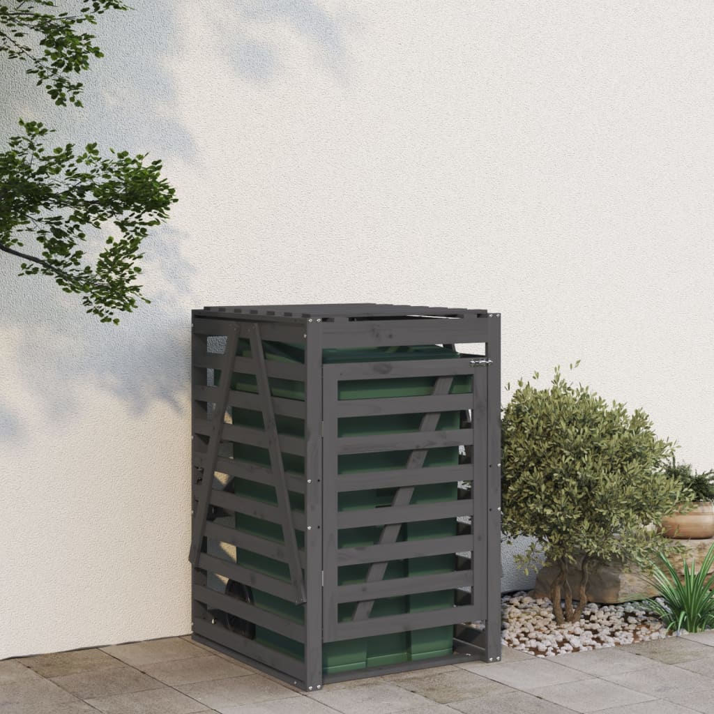 Vidaxl Containerspeicher 84x90x128,5 cm Festkieferngrau Grau Grau