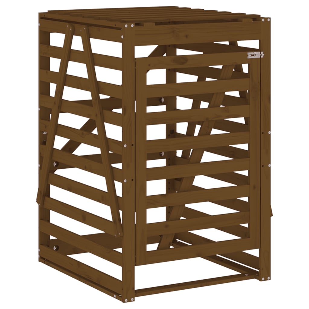 Vidaxl Container Speicher 84x90x128,5 cm Festkiefer Honigbraun