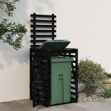 VIDAXL -Containerspeicher 84x90x128,5 cm Festkiefer Kiefernschwarz schwarz