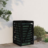 VIDAXL -Containerspeicher 84x90x128,5 cm Festkiefer Kiefernschwarz schwarz