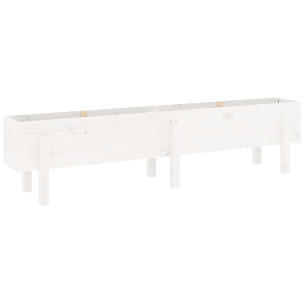 Vidaxl Planilnik dvignjen 160x30x38 cm trden borov bel
