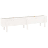 Vidaxl Planilnik dvignjen 160x30x38 cm trden borov bel