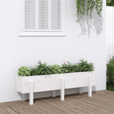 VidaXL Planter raised 121x30x38 cm Solid pine white
