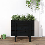Vidaxl Planning Box 62x50x57 cm Solid Pine Black