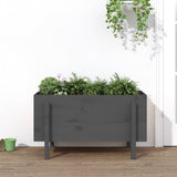 Vidaxl Planter surélevé 101x50x57 cm en pin solide gris