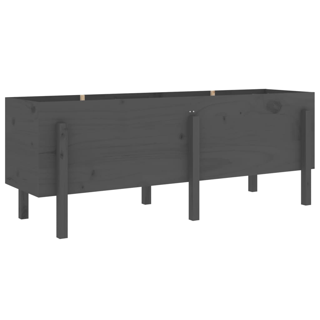 Vidaxl -Pflanzer erhöht 160 x 50 x 57 cm Festkiefergrau