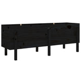 VIDAXL -Pflanzer erhöht 160 x 50 x 57 cm Festkiefer schwarz