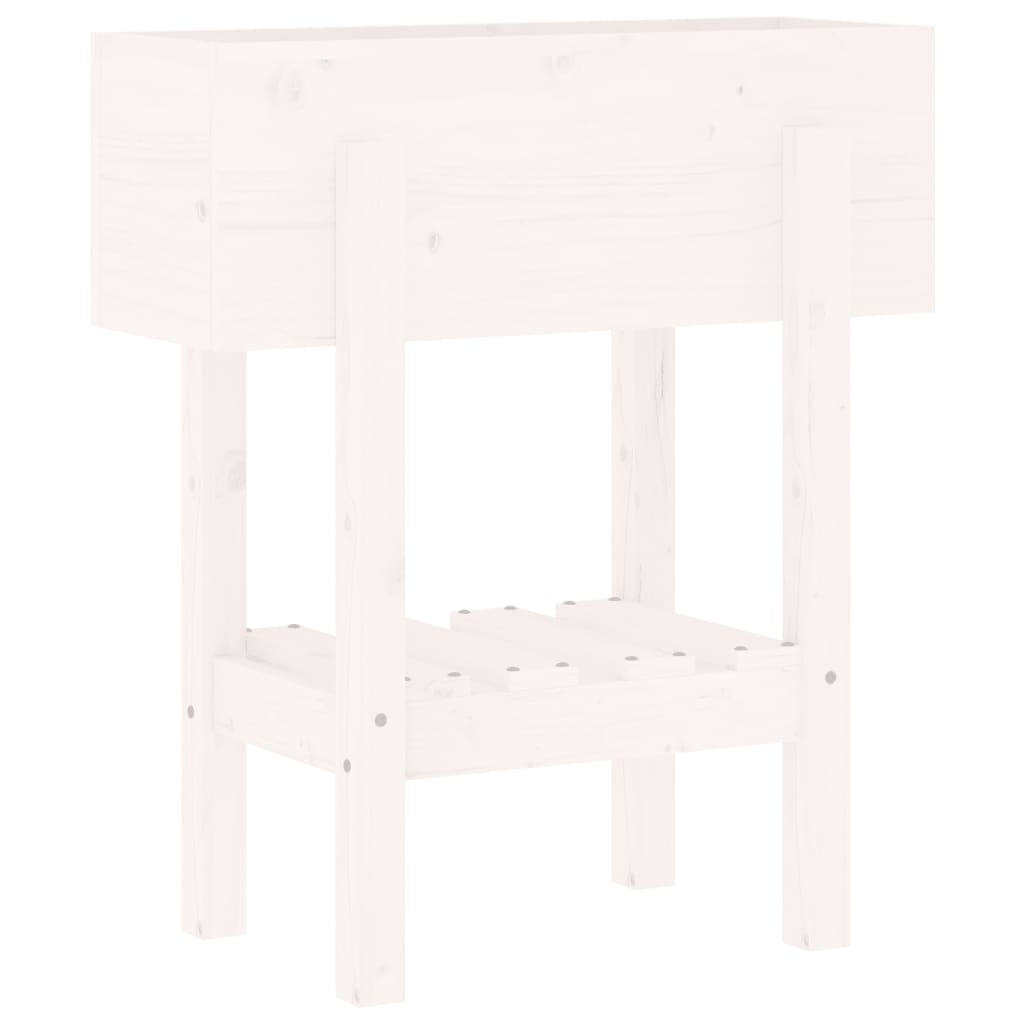 Vidaxl Planung Box 62x30x69 cm falen Däiwel wäiss