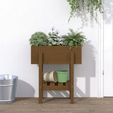 Vidaxl Planungsbox 62x30X69 cm blesséiert Pinie Hunneg brong