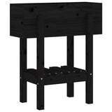 VIDAXL -Planungsbox 62x30x69 cm Festkiefer schwarz