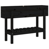 Vidaxl Planning box raised 101x30x69 cm Solid pine black