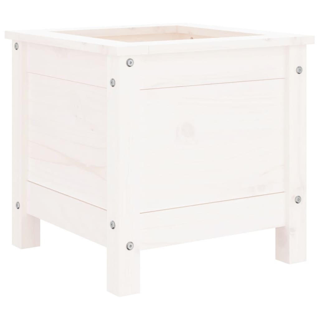 VidaXL Planning box 40x40x39 cm Solid pine white