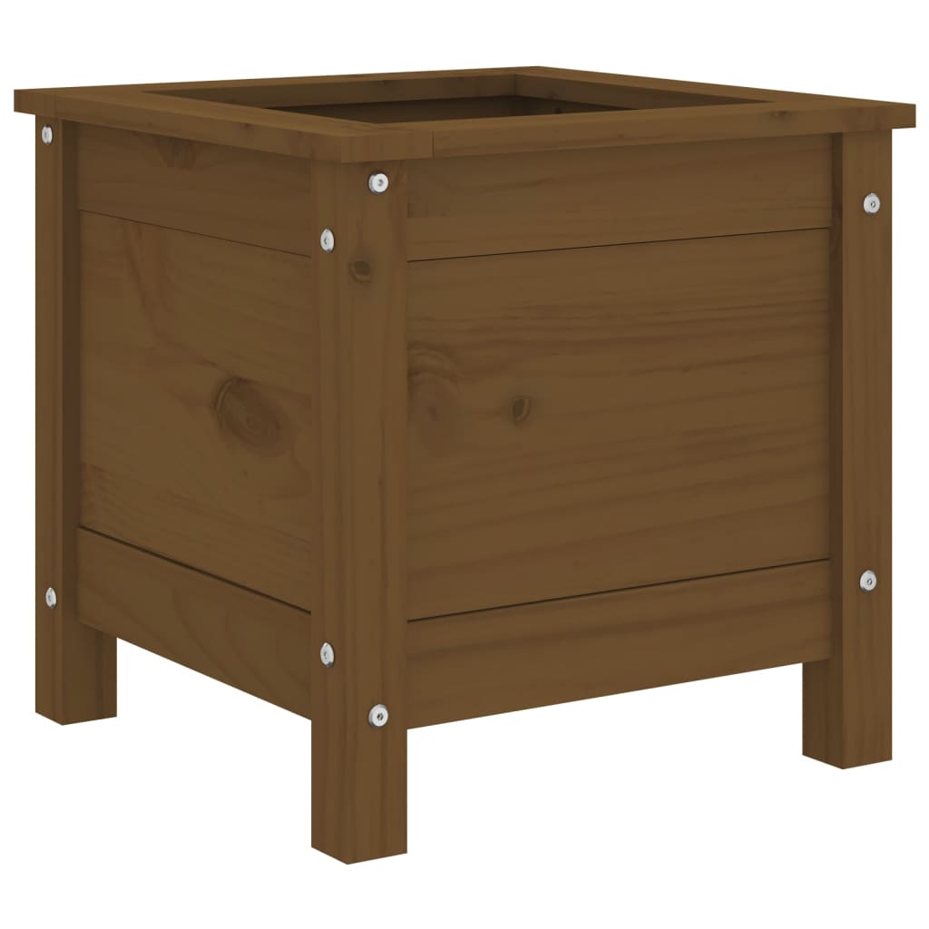 VIDAXL -Planungsbox 40x40x39 cm Festkiefer Honigbraun