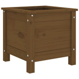 VIDAXL -Planungsbox 40x40x39 cm Festkiefer Honigbraun