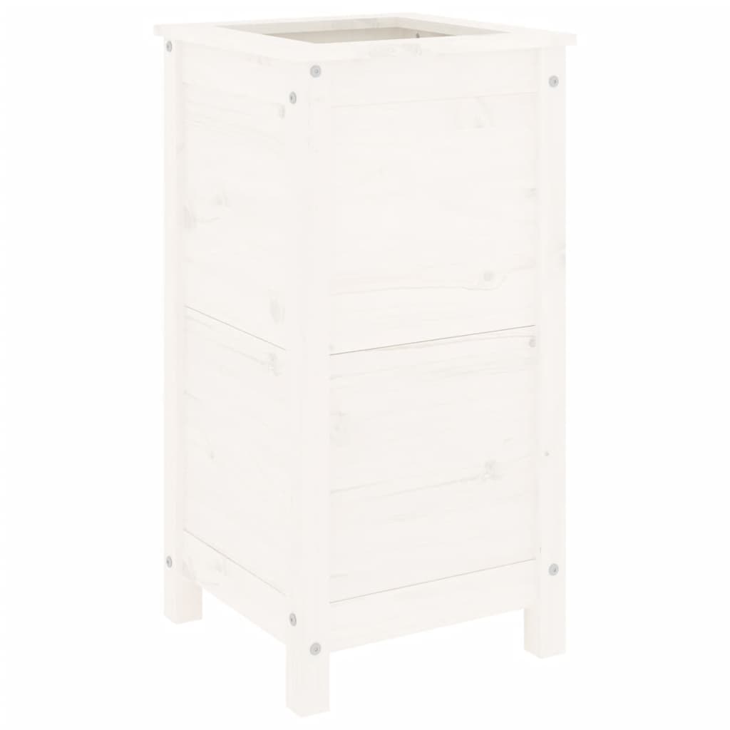 VidaXL Planning box 40x40x78 cm Solid pine white