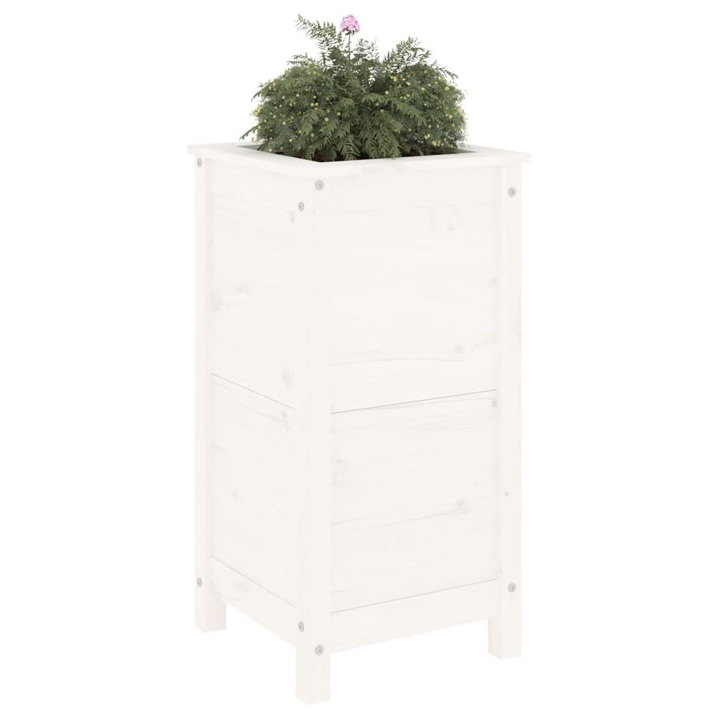 VidaXL Planning box 40x40x78 cm Solid pine white