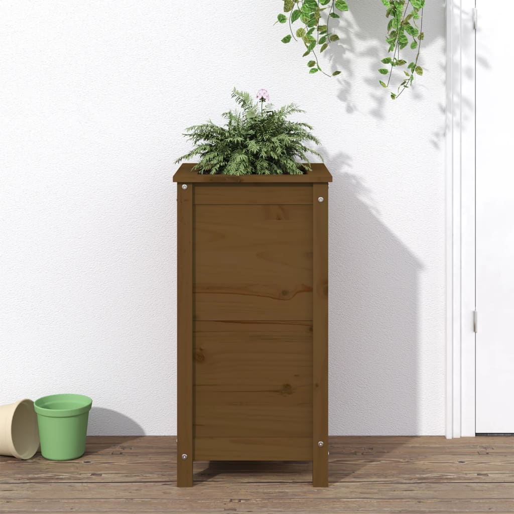 VidaXL Planning box 40x40x78 cm Solid pine honey brown