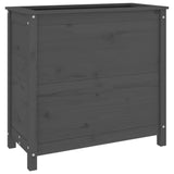 Vidaxl Planning Box 82.5x40x78 cm Gray de pin solide