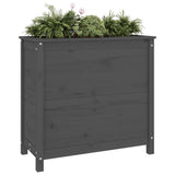 Vidaxl Planning Box 82.5x40x78 cm Gray de pin solide