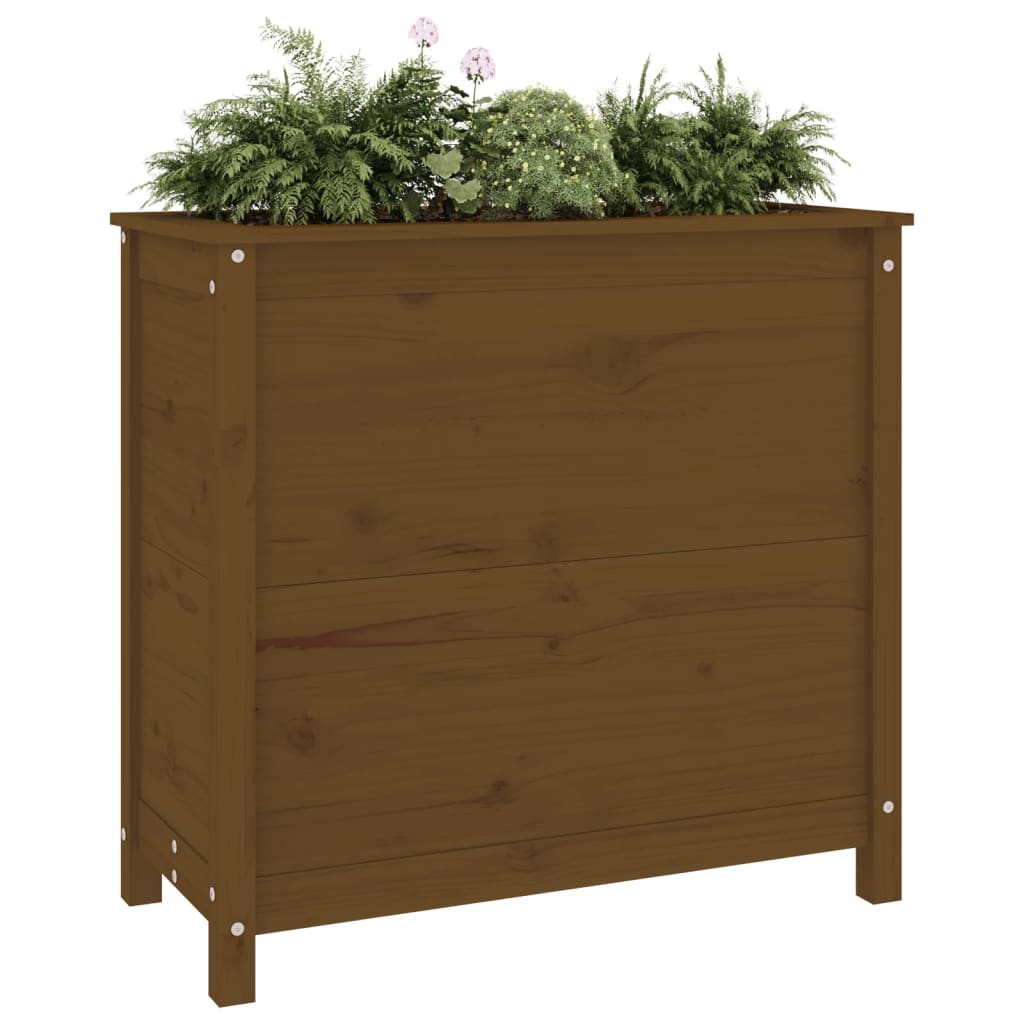 VIDAXL -Planungsbox 82.5x40x78 cm Festkiefer Honigbraun