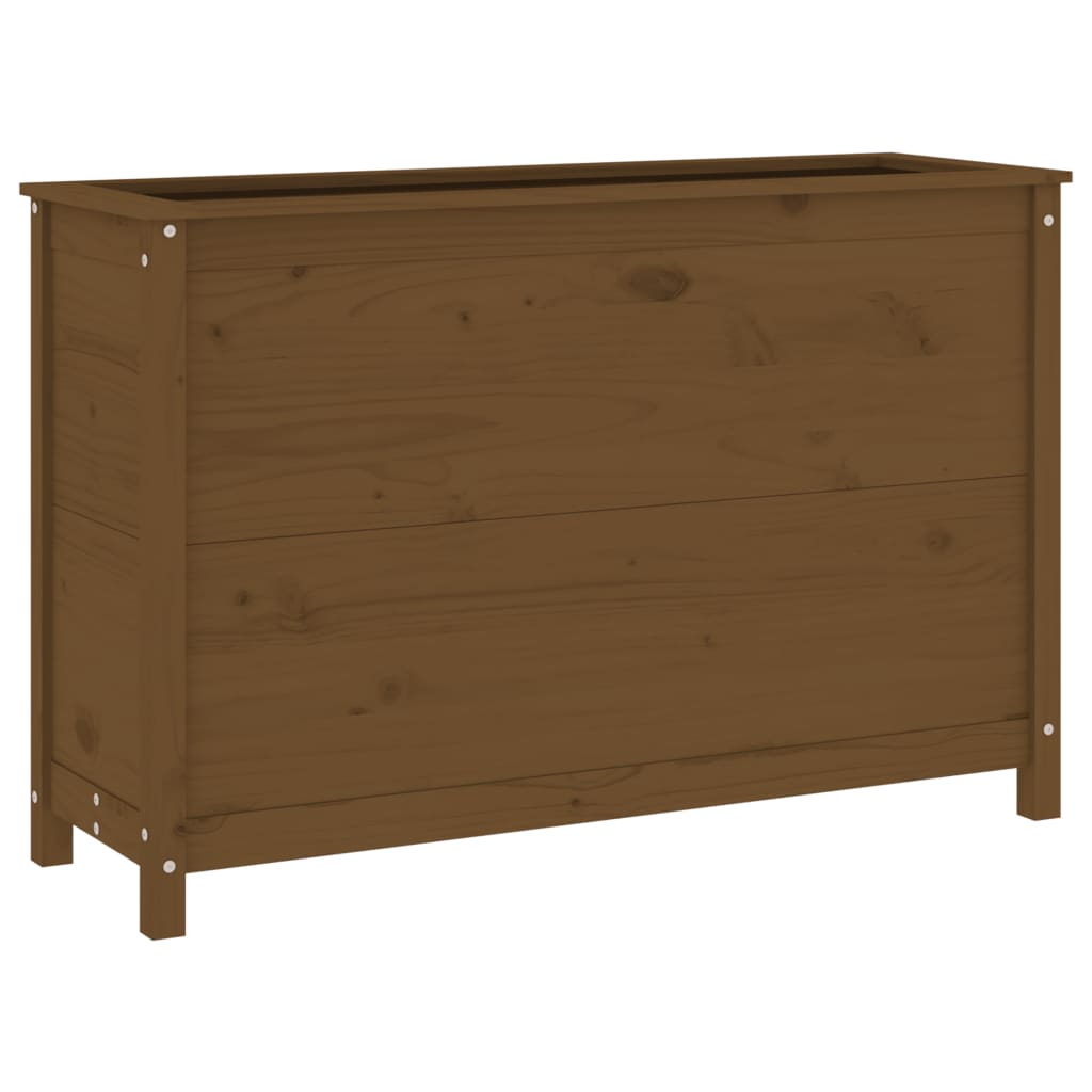 Vidaxl Planter élevé 119.5x40x78 cm en pin solide brun