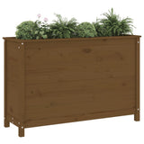 Vidaxl Planter élevé 119.5x40x78 cm en pin solide brun