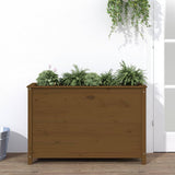 Vidaxl Planter élevé 119.5x40x78 cm en pin solide brun