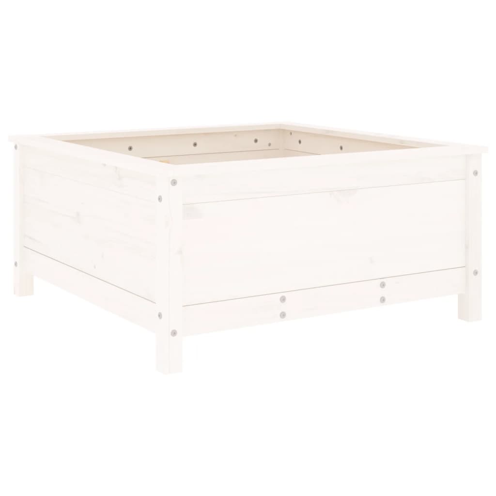 VidaXL Planning box 82.5x82.5x39 cm Solid pine white