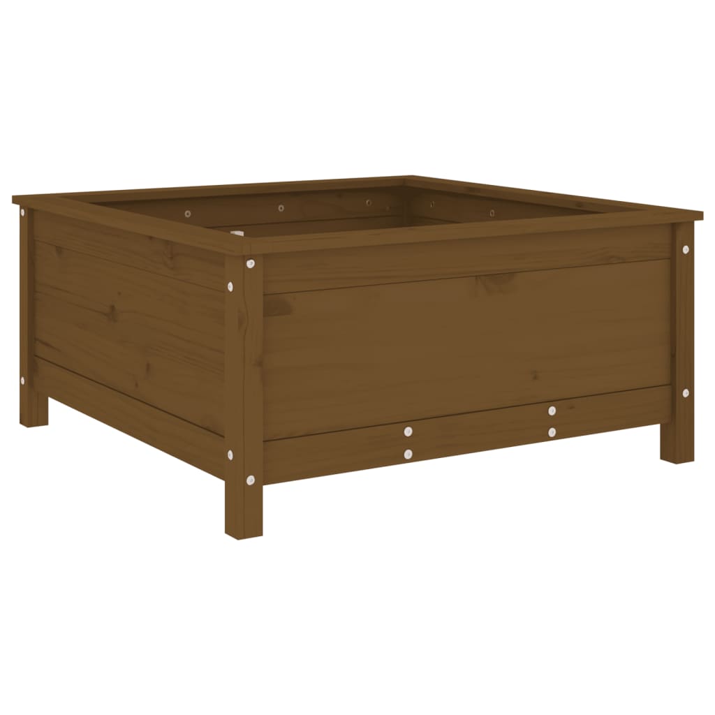 VidaXL Planning box 82.5x82.5x39 cm Solid pine honey brown