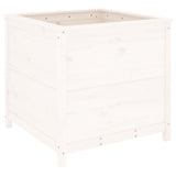 VidaXL Planning box 82.5x82.5x78 cm Solid pine white