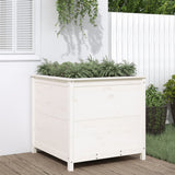 VidaXL Planning box 82.5x82.5x78 cm Solid pine white