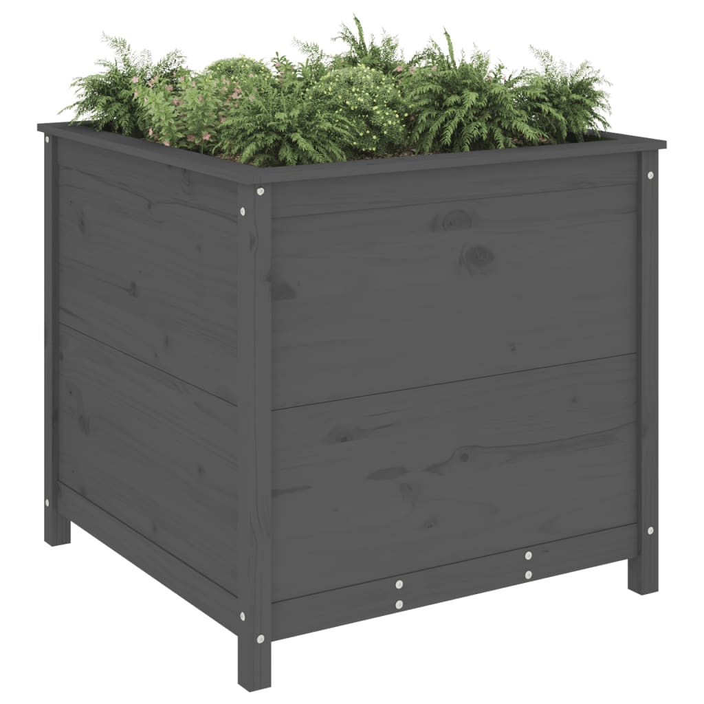 Vidaxl Planning Box 82.5x82.5x78 cm Solid Pine Grey