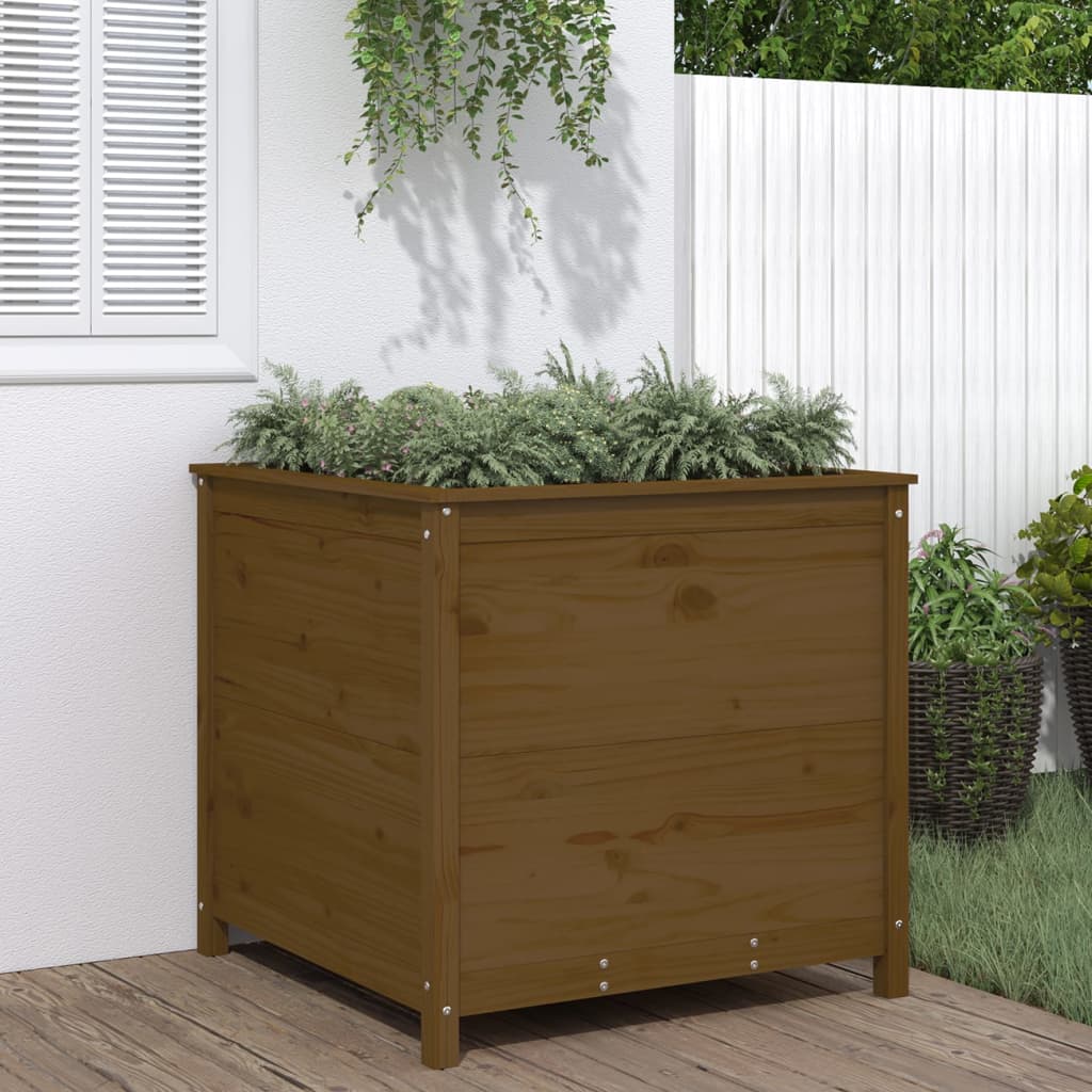 Vidaxl Planning box 82.5x82.5x78 cm solid pine honey brown