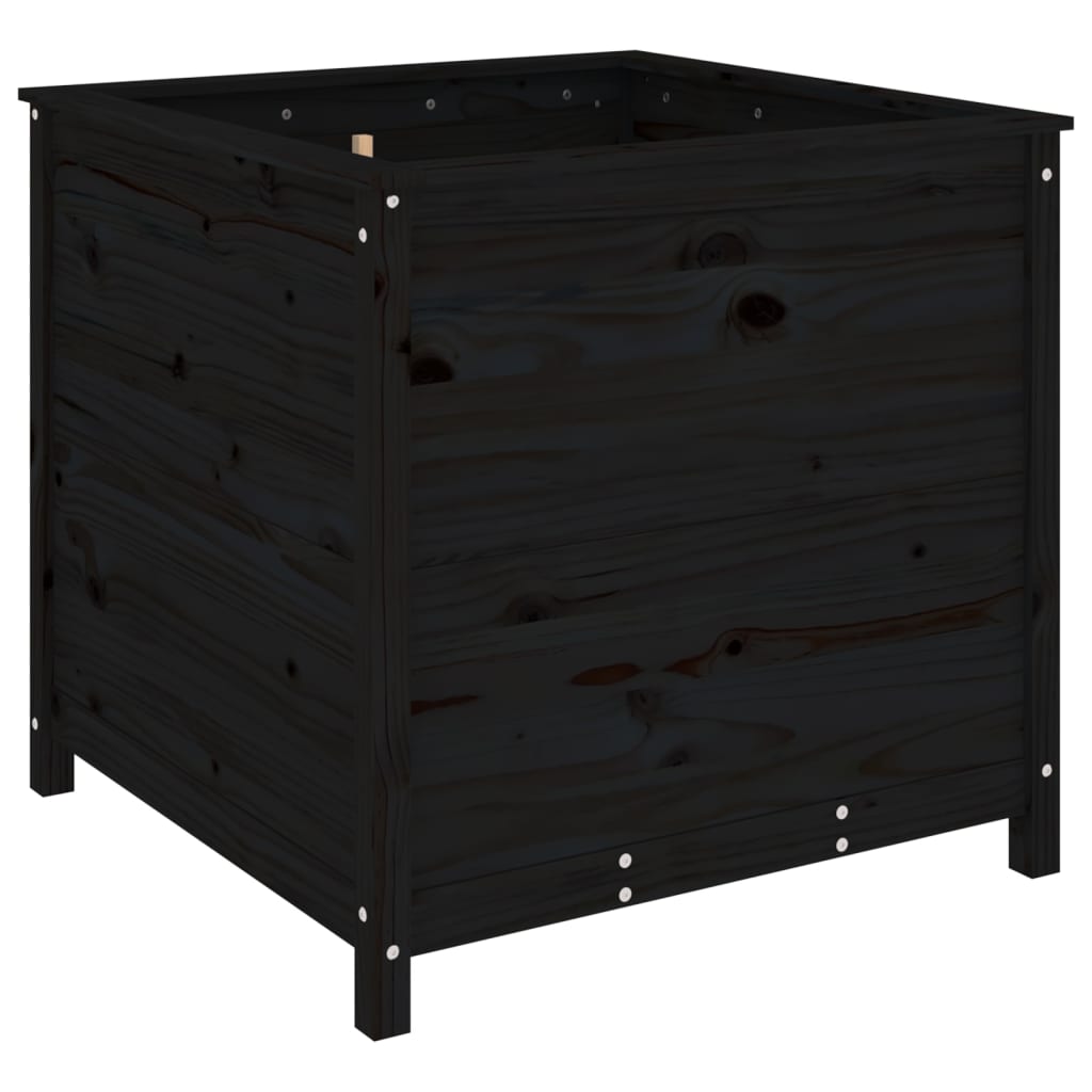 VIDAXL -Planungsbox 82.5x82.5x78 cm Festkiefer schwarz