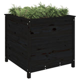 VIDAXL -Planungsbox 82.5x82.5x78 cm Festkiefer schwarz