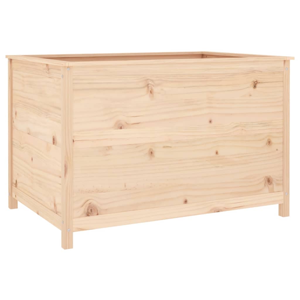 Vidaxl planter hævet 119,5x82,5x78 cm solid fyrretræ