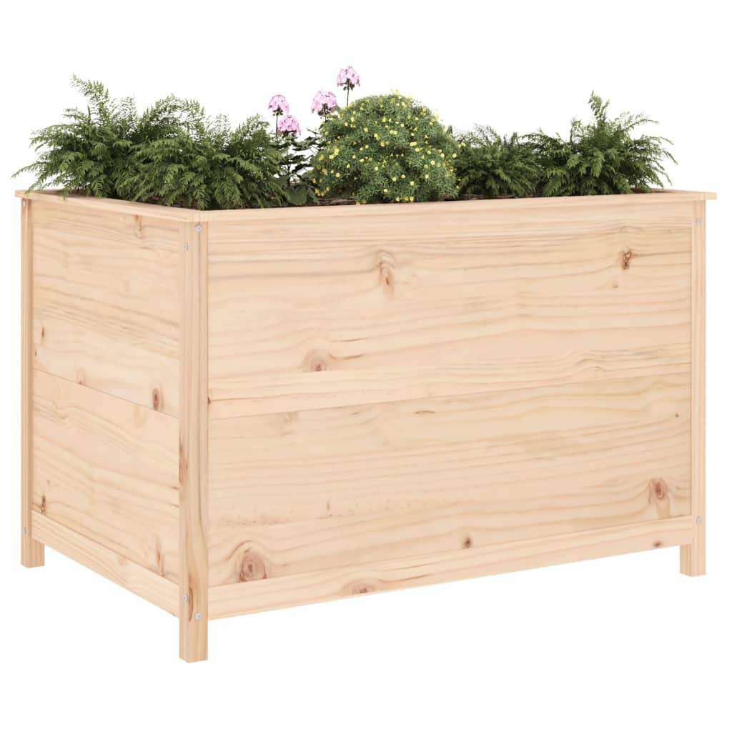 Vidaxl planter hævet 119,5x82,5x78 cm solid fyrretræ