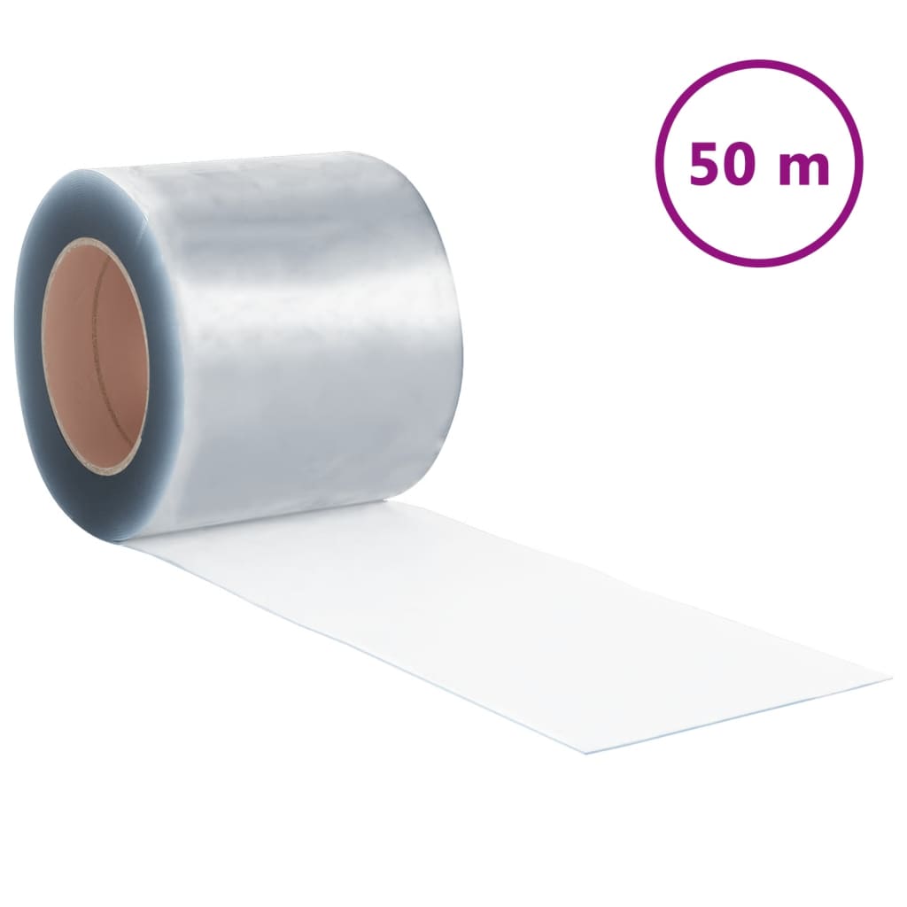 Vidaxl Deurgoordijn 200x1,6 mm 50 m PVC transparent