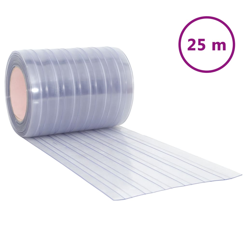 Tervato della porta Vidaxl 300x2,6 mm 25 m PVC trasparente