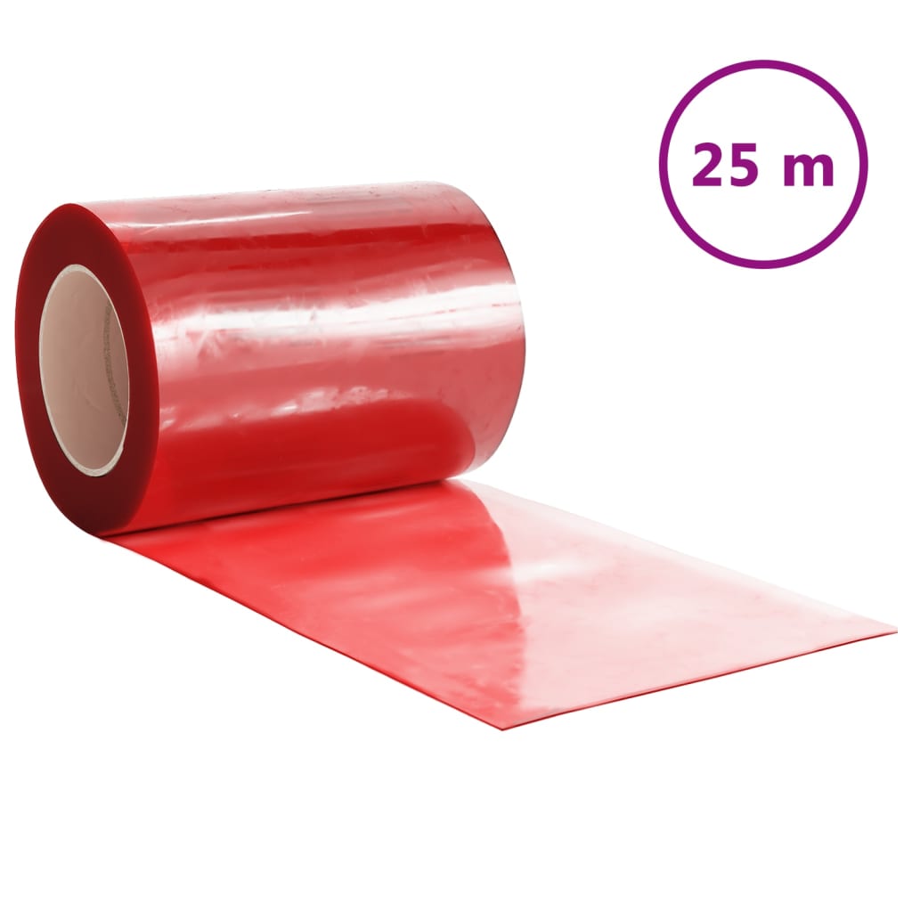 VidaXL door curtain 300x2.6 mm 25 m PVC Red