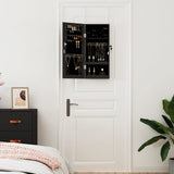Vidaxl jewelry cupboard with mirror wall -mounted 30x8.5x67 cm black