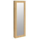 VIDAXL -Schmuckschrank mit Spiegelwand -montiert 30x8,5x90 cm Weiß