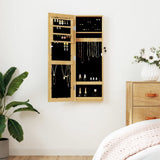 VIDAXL -Schmuckschrank mit Spiegelwand -montiert 30x8,5x90 cm Weiß