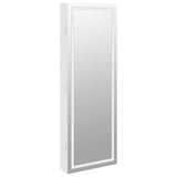 Vidaxl jewelry cupboard with mirror and LED wall -mounted white