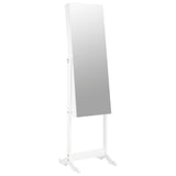 Vidaxl jewelry cupboard with mirror detached 42x38x152 cm white